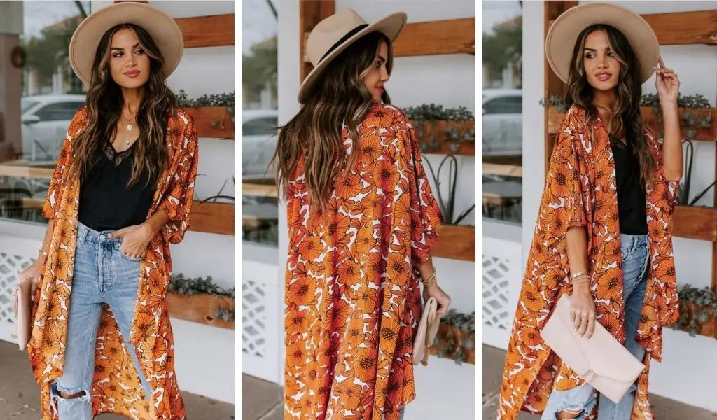 What is the best way to wear a boho kimono?