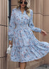2024 Autumn Long Sleeve Floral Dress
