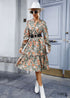 2024 Autumn Long Sleeve Floral Dress