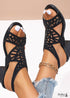 2024 Bohemian Chunky Heel Hollow Sandals