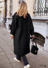 2024 Long Black Woolen Coat Women's Blazers Tux