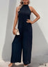 2024 New Halter Neck Solid Color Straight Jumpsuit