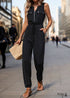 2024 New High Waist Sleeveless Boho Jumpsuit
