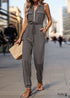 2024 New High Waist Sleeveless Boho Jumpsuit