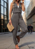 2024 New High Waist Sleeveless Boho Jumpsuit