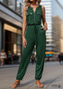 2024 New High Waist Sleeveless Boho Jumpsuit