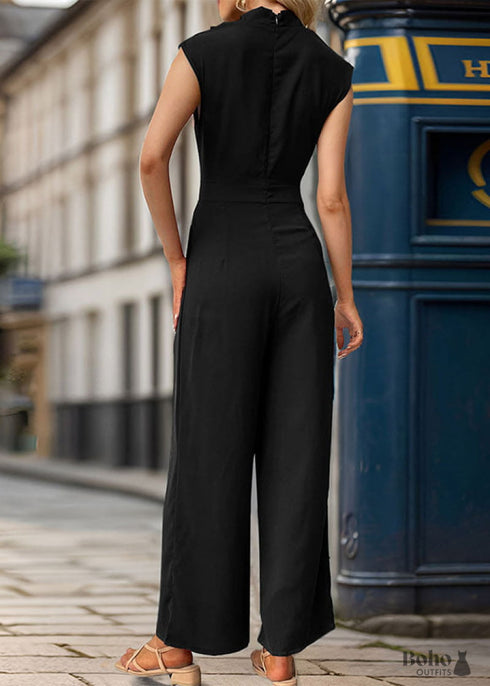 2024 New Sleeveless Swing Collar Jumpsuit