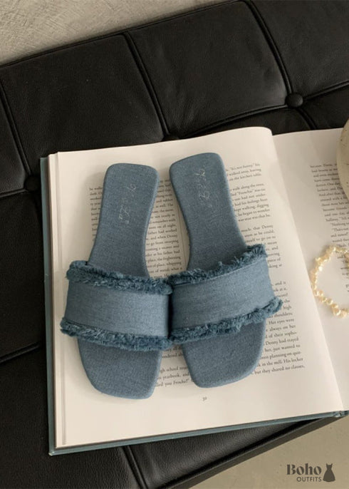 2024 New Style Boho Soft Flat Beach Slippers