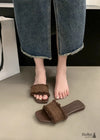 Zapatillas de playa planas y suaves estilo bohemio 2024