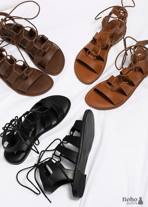 2024 Summer Braided Flat Retro Sandals