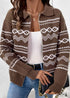 2024Boho New Style Lapel Casual Knitted Sweater