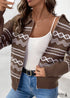 2024Boho New Style Lapel Casual Knitted Sweater