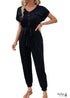 Aliyna Boho New Black Casual Jumpsuit