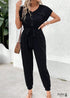 Aliyna Boho New Black Casual Jumpsuit
