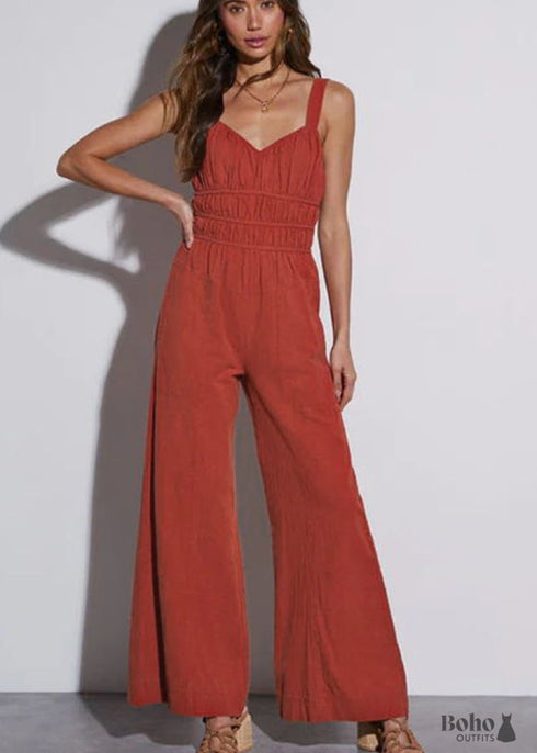 Azeena 2024 New Hobo Solid Color Holiday Fashion Jumpsuit