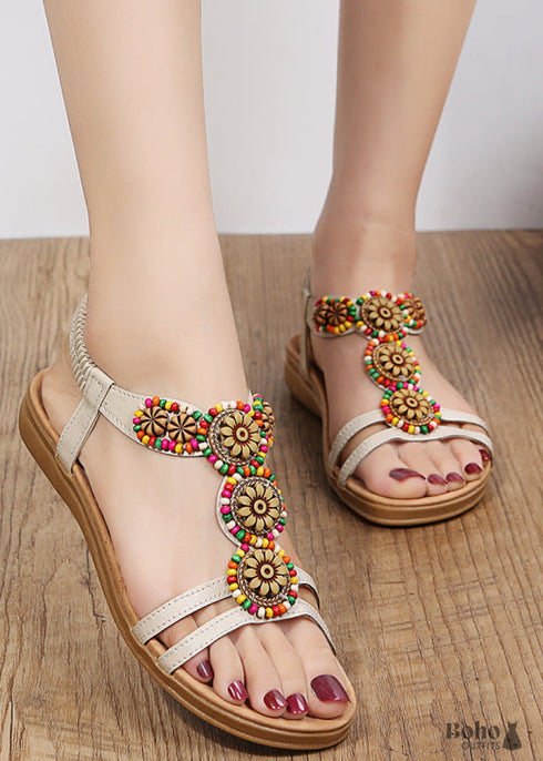Beaded Vintage Beach Sandals