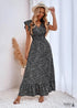 vestido bohemio negro fluido