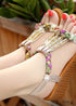 Bohemian Beaded Wedge Sandals
