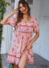 Bohemian Casual Printed Dress