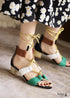 Bohemian Colorblock Strappy Sandals