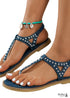 Bohemian flat thong sandals