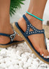 Bohemian flat thong sandals