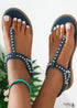 Bohemian flat thong sandals