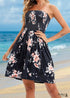 Bohemian Floral Beach Dress