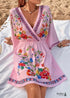 Bohemian Print Slimming Dress