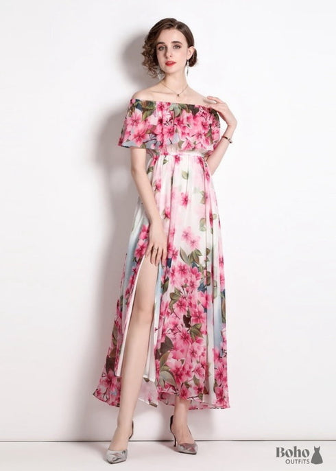 Bohemian Ruffle Chiffon Skirt