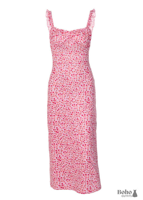 Bohemian Ruffled Small Floral Print dress