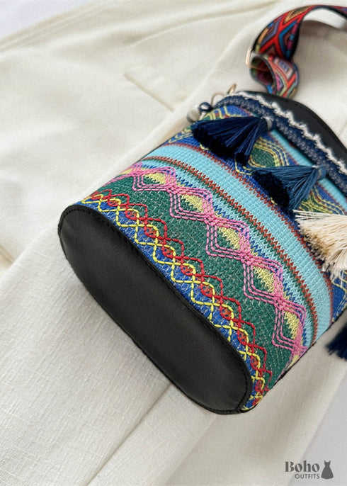 Bohemian Tassel Bucket Bag