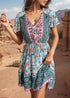 Bohemian V-neck Dress