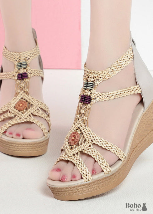 Bohemian Wedge-heeled Women’s Shoes