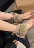 Boho Beach Fringe Sandals