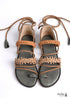 Boho Braided Lace-Up Sandals
