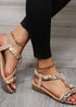Boho Colorblock Open Toe Sandals