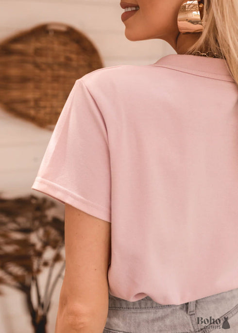 Boho Crew Neck Top Blouse Joelle