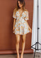 Boho Deep V Sexy Short Sleeve Mini Dress Harper