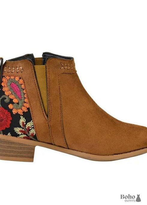 Boho Embroidered Women's Boots