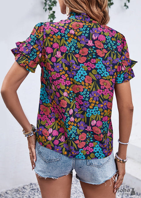 Boho Fashion Print Shirt