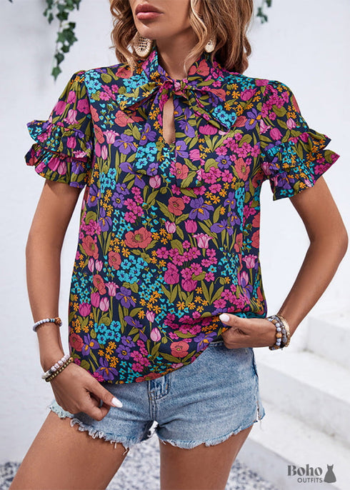 Boho Fashion Print Shirt