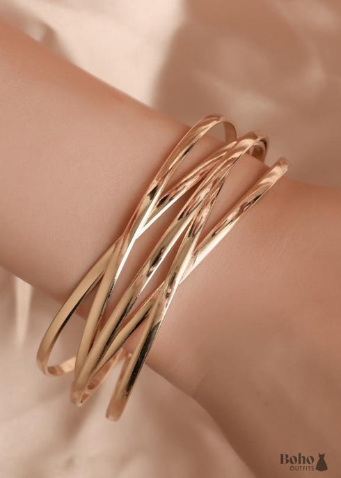 Boho Gold Wrist Cuff Michelle