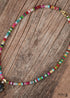 Boho Heart Colorful Glitter Stone Bead Necklace