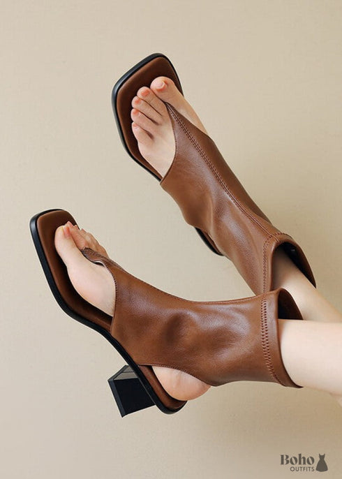 Boho High-end Thick-heeled Women's Boots