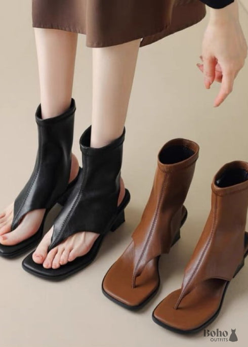 Boho High-end Thick-heeled Women's Boots