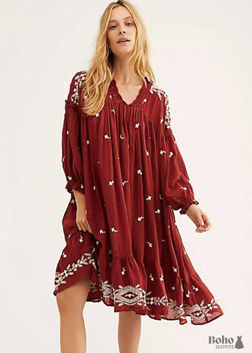 Boho Hippie Midi Dress Esme