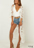 Boho Lace Embroidered Cardigan Gown Steph
