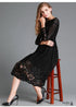 Boho Lace Midi Dress