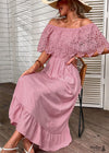 Boho Maxi Dress With Long Sleeves Floral
